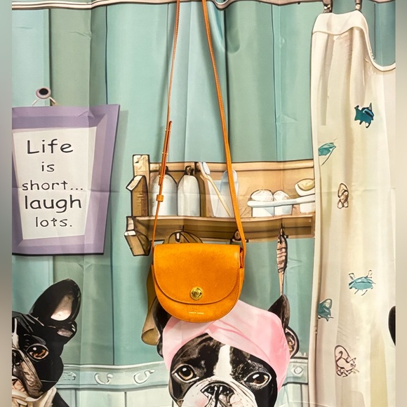 MANSUR GAVRIEL BRANDY VEGETABLE - TANNED LEATHER MINI SADDLE BAG - Picture 11 of 12